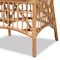 Baxton Studio Rose Modern Bohemian White Fabric Upholstered and Natural Brown Rattan Dining Chair 203-12589 - alternate 10